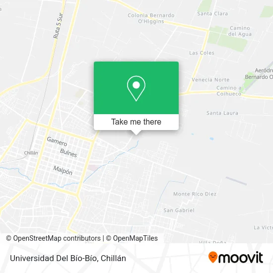 Mapa de Universidad Del Bío-Bío