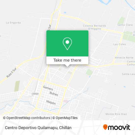 Centro Deportivo Quilamapu map