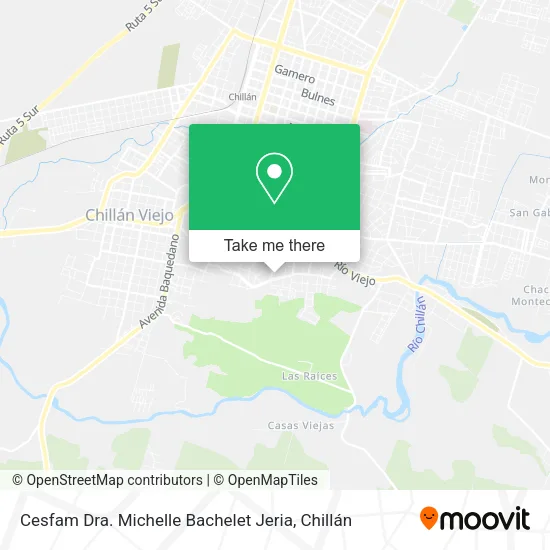 Cesfam Dra. Michelle Bachelet Jeria map