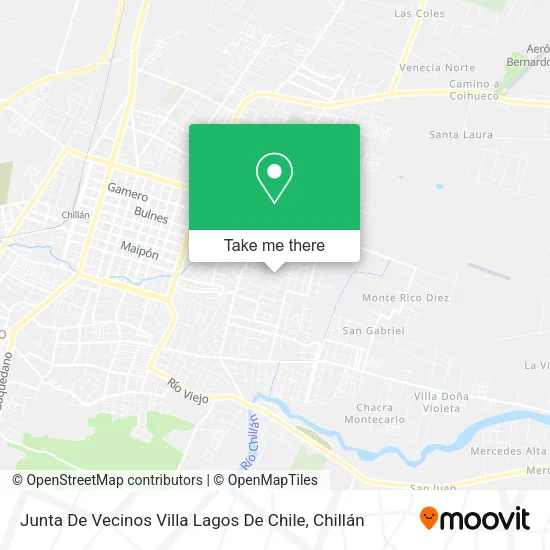 Junta De Vecinos Villa Lagos De Chile map