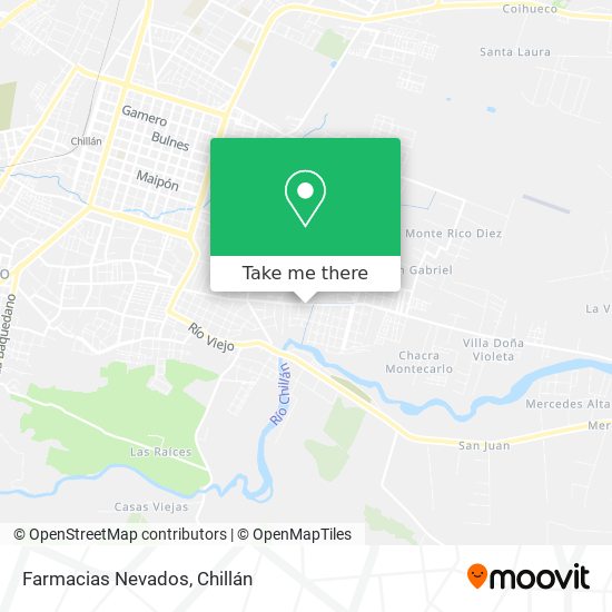 Farmacias Nevados map