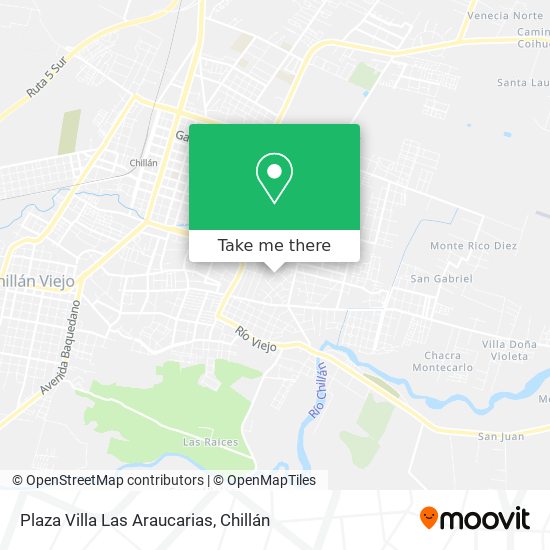 Plaza Villa Las Araucarias map