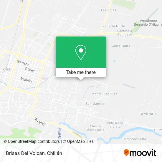 Brisas Del Volcán map