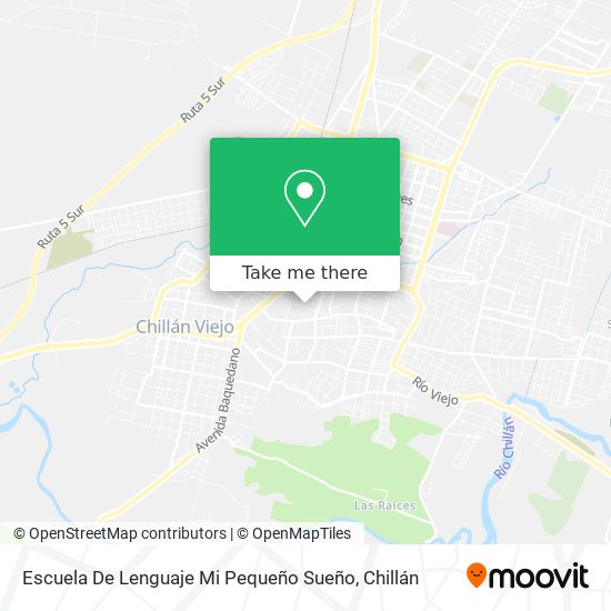 Escuela De Lenguaje Mi Pequeño Sueño map