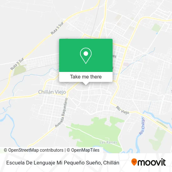 Mapa de Escuela De Lenguaje Mi Pequeño Sueño