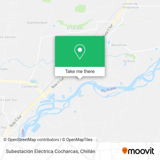 Mapa de Subestación Eléctrica Cocharcas