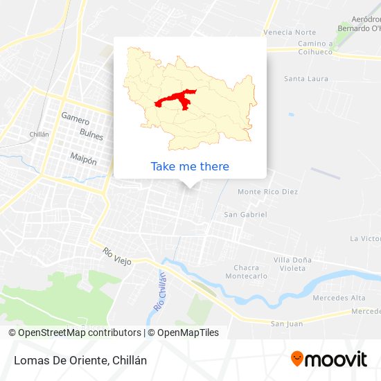 Lomas De Oriente map