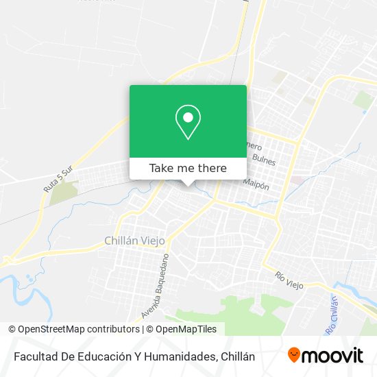 Facultad De Educación Y Humanidades map
