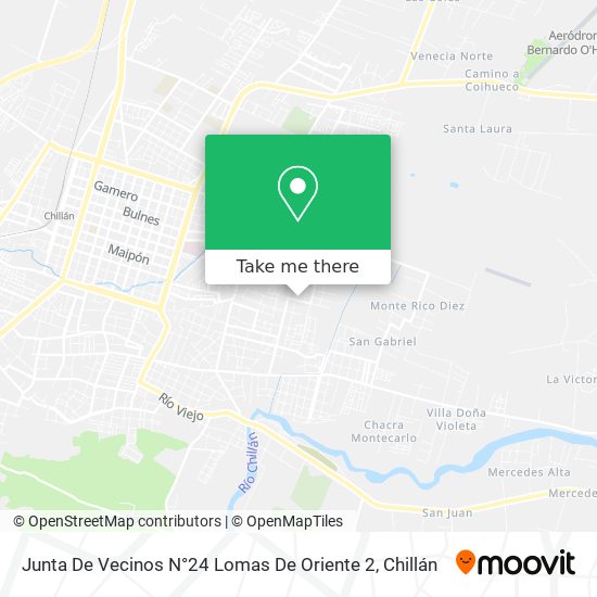 Junta De Vecinos N°24 Lomas De Oriente 2 map