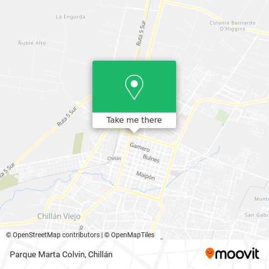Parque Marta Colvin map