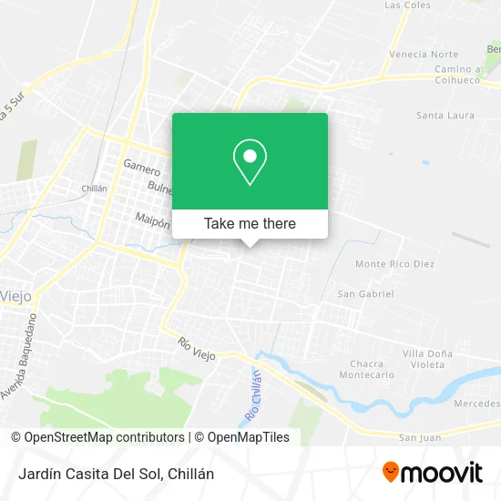 Jardín Casita Del Sol map