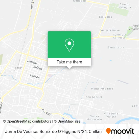 Junta De Vecinos Bernardo O'Higgins N°24 map