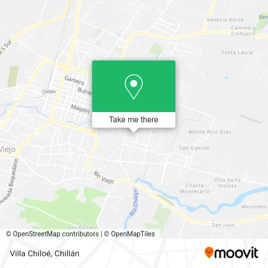 Villa Chiloé map