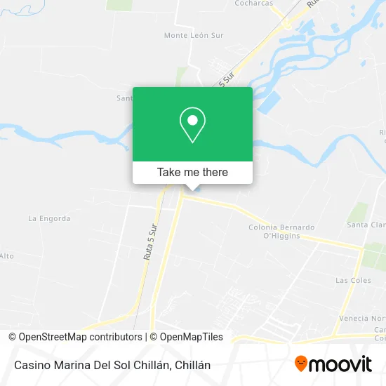 Mapa de Casino Marina Del Sol Chillán