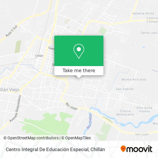 Centro Integral De Educación Especial map