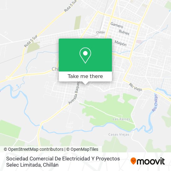 Sociedad Comercial De Electricidad Y Proyectos Selec Limitada map