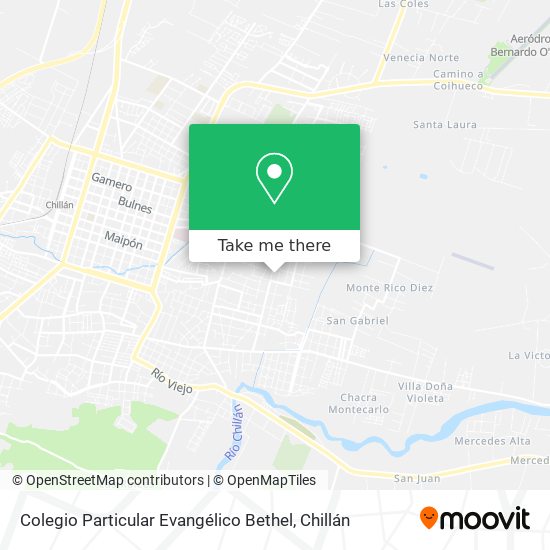 Colegio Particular Evangélico Bethel map