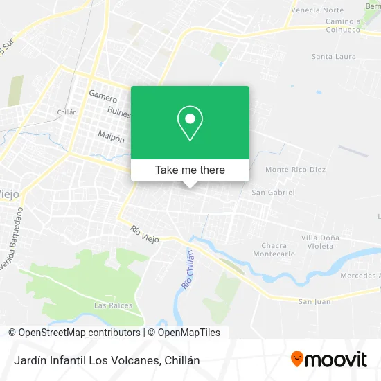 Jardín Infantil Los Volcanes map