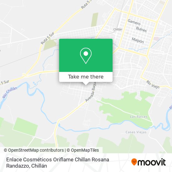 Enlace Cosméticos Oriflame Chillan Rosana Randazzo map