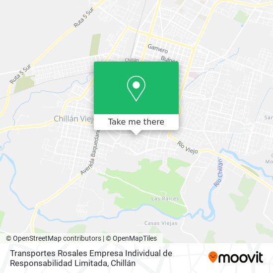 Transportes Rosales Empresa Individual de Responsabilidad Limitada map