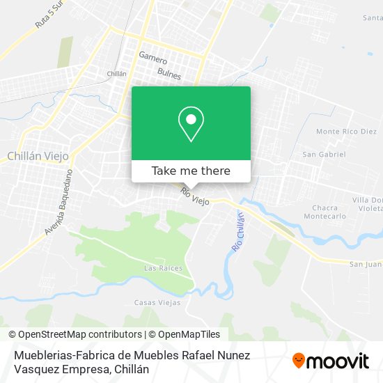 Mueblerias-Fabrica de Muebles Rafael Nunez Vasquez Empresa map