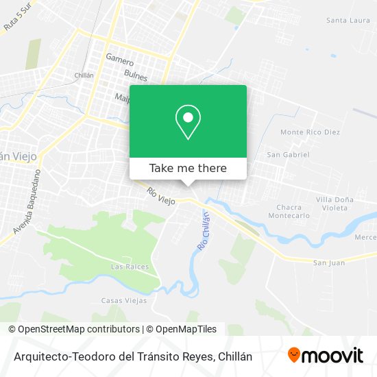 Arquitecto-Teodoro del Tránsito Reyes map