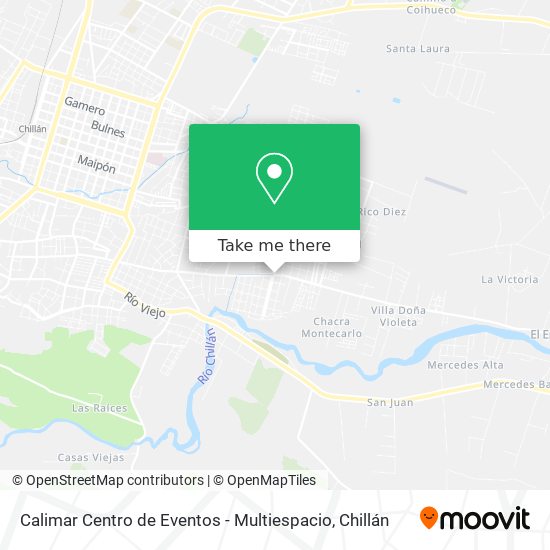 Mapa de Calimar Centro de Eventos - Multiespacio