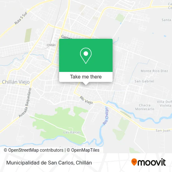 Municipalidad de San Carlos map