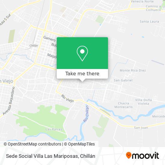 Sede Social Villa Las Mariposas map