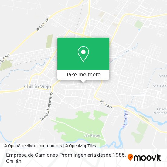 Empresa de Camiones-Prom Ingeniería desde 1985 map