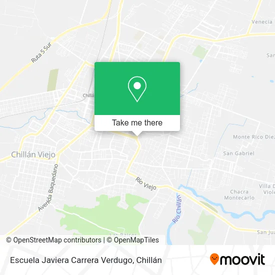 Mapa de Escuela Javiera Carrera Verdugo