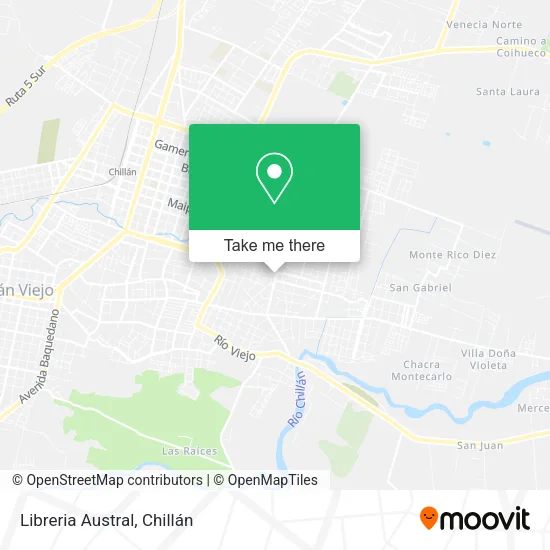 Mapa de Libreria Austral