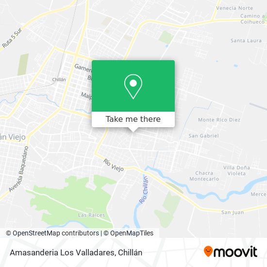 Amasanderia Los Valladares map