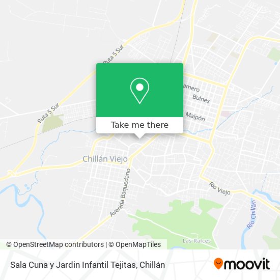 Sala Cuna y Jardin Infantil Tejitas map