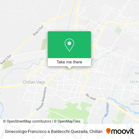 Mapa de Ginecologo-Francisco a Baldecchi Quezada