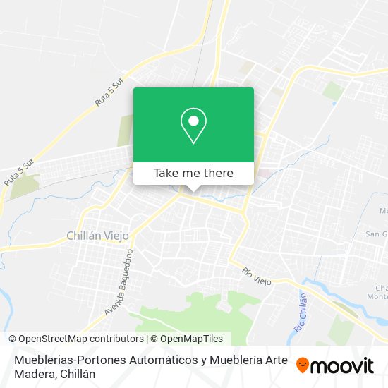 Mueblerias-Portones Automáticos y Mueblería Arte Madera map