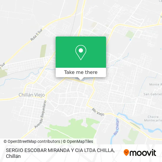 SERGIO ESCOBAR MIRANDA Y CIA LTDA CHILLA map