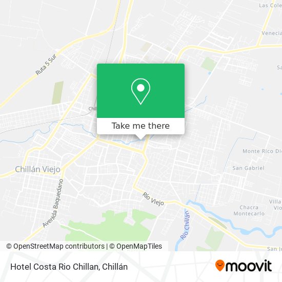 Hotel Costa Rio Chillan map
