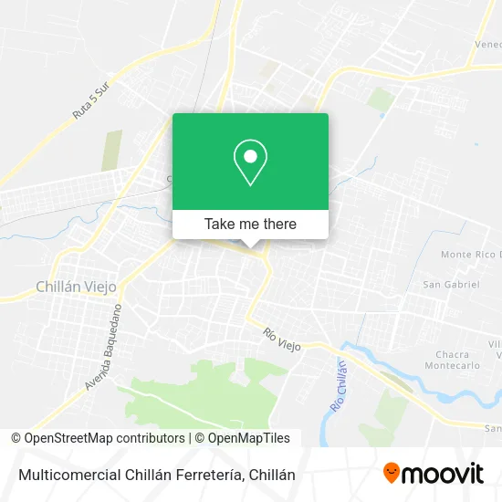 Mapa de Multicomercial Chillán Ferretería
