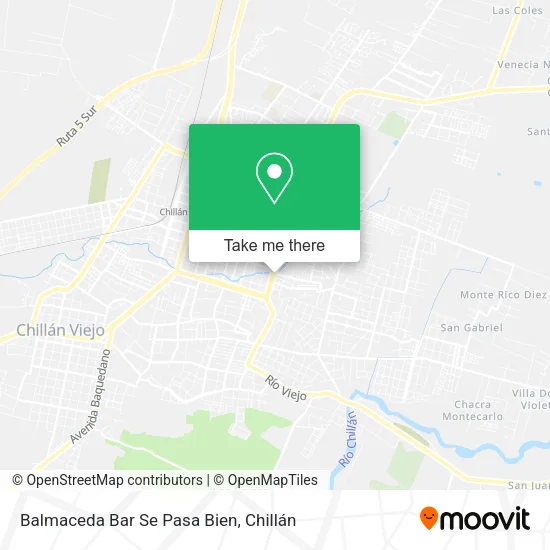 Mapa de Balmaceda Bar Se Pasa Bien