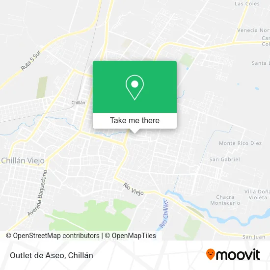 Outlet de Aseo map