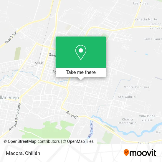Mapa de Macora