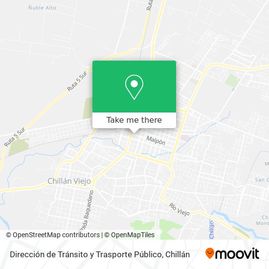 Dirección de Tránsito y Trasporte Público map