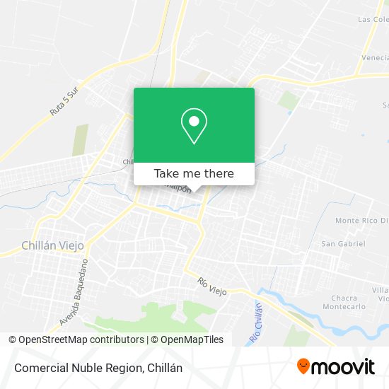 Comercial Nuble Region map