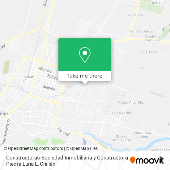 Constructoras-Sociedad Inmobiliaria y Constructora Piedra Luna L map