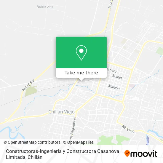 Constructoras-Ingenieria y Constructora Casanova Limitada map