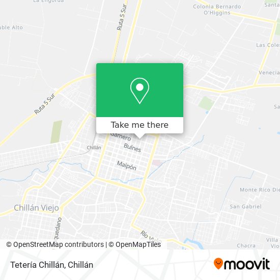 Tetería Chillán map