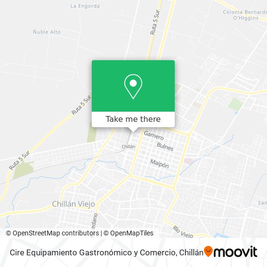 Cire Equipamiento Gastronómico y Comercio map