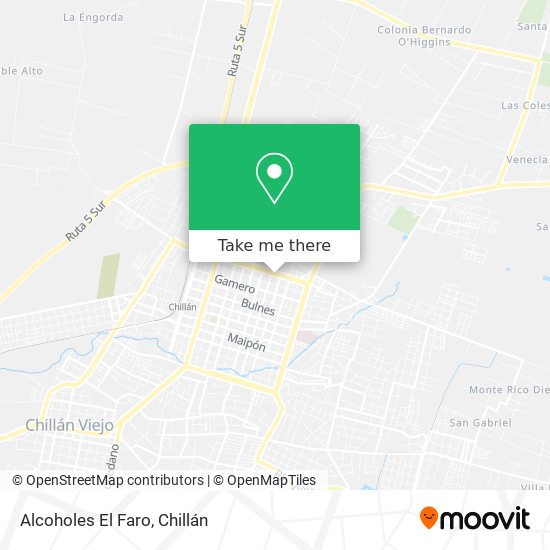 Alcoholes El Faro map