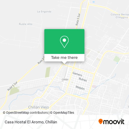 Casa Hostal El Aromo map